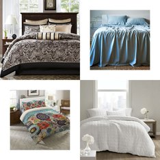 6 Pallets - 467 Pcs - Curtains & Window Coverings, Bedding Sets, Sheets, Pillowcases & Bed Skirts, Blankets, Throws & Quilts - Mixed Conditions - Fieldcrest, Madison Park, Eclipse, Elrene Home Fashions