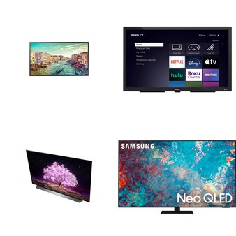 36 Pcs – LED/LCD TVs – Refurbished (GRADE A, GRADE B) – Samsung, LG, VIZIO, Element Electronics