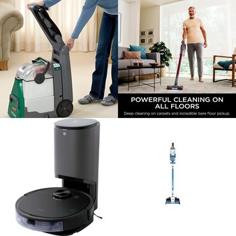Pallet – 15 Pcs – Vacuums, Floor Care – Customer Returns – SharkNinja, Hoover, Shark, Hart