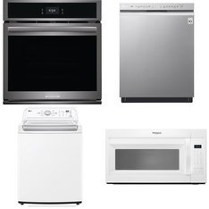 4 Pcs - Ovens / Ranges, Laundry - New - Frigidaire, LG ELECTRONICS APPLIANCE, LG, WHIRLPOOL