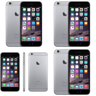 8 Pcs – Apple iPhone 6 – Refurbished (GRADE B – Unlocked) – Models: 3A021LL/A, MQ3X2LL/A, MG572LL/A, MGCK2LL/A – Smartphones