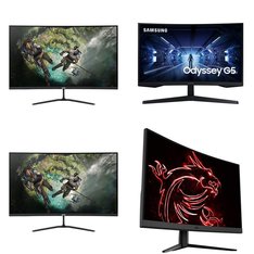Pallet - 29 Pcs - Monitors - Damaged / Missing Parts / Tested NOT WORKING - Samsung, HP, MSI, ACER