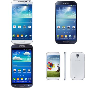 12 Pcs – Samsung Galaxy S4 Smartphones – Tested Not Working – Models: STSAS975GP4P, SGH-M919, SGH-I337 – White – ATT, VZW-SCHI545KPP