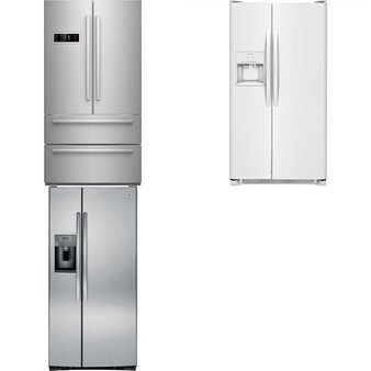 Lowes – 3 Pcs – Appliances – Refrigerators – New (Scratch & Dent) – Frigidaire, Bosch, GE