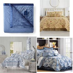 Pallet - 41 Pcs - Pillows and Blankets - Like New - Private Label Home Goods, Madison Park, Tempur-Pedic, Laurel Manor