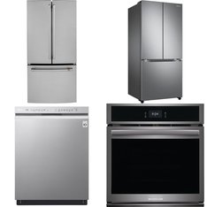 4 Pcs - Refrigerators - New - Cafe, LG, Samsung Electronics, Frigidaire