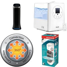 Pallet - 24 Pcs - Humidifiers / De-Humidifiers, Heaters, Accessories - Customer Returns - Honeywell, LEVOIT, Dyna-Glo, Shanhu Foshan