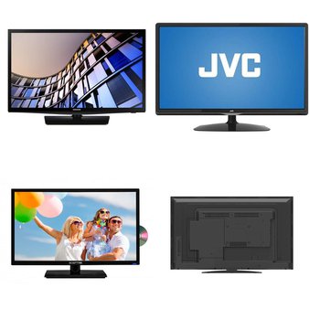 Clearance! 15 Pcs – LED/LCD TVs (19″ – 24″) – Refurbished (GRADE A – No Stand) – Samsung, ELEMENT, JVC, SCEPTRE