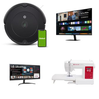Pallet – 34 Pcs – Speakers, Monitors, Vacuums, Humidifiers / De-Humidifiers – Customer Returns – onn., Samsung, LG, iRobot