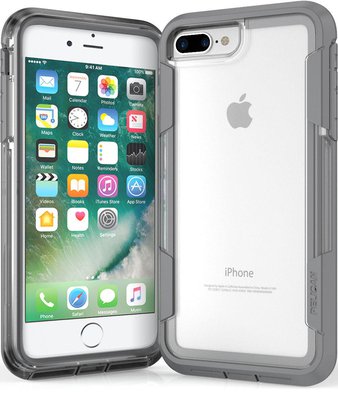 26 Pcs – Pelican, C24030-003B-CLCG, Voyager Case for Apple iPhone 7 Plus, Clear/Grey – Open Box Like New, Used, Like New – Retail Ready