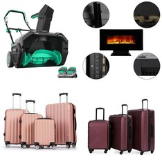 Pallet - 16 Pcs - Luggage, Snow Removal, Heaters, Fireplaces - Customer Returns - Zimtown, Travelhouse, LiTHELi, Costway