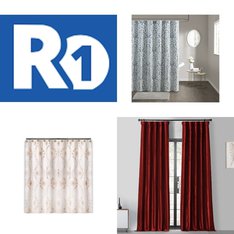 Pallet - 379 Pcs - Decor, Curtains & Window Coverings, Bath, Bath & Body - Mixed Conditions - Eclipse, Sun Zero, Achim Imports, Achim Home Furnishings