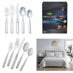 1 Pallets - 444 Pcs - New Kitchen & Dining, Decor, Diapers & Wipes, Sheets, Pillowcases & Bed Skirts - New and New Damaged Box - Walmart