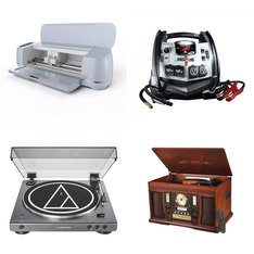 Pallet – 61 Pcs – Automotive Accessories, Receivers, CD Players, Turntables, Power – Damaged / Missing Parts / Tested NOT WORKING – EverStart, Audio-Technica, Schumacher, SentrySafe