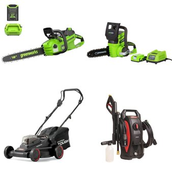 Pallet – 16 Pcs – Trimmers & Edgers, Hedge Clippers & Chainsaws, Other, Accessories – Customer Returns – Hyper Tough, GreenWorks, Ozark Trail, Radius Garden