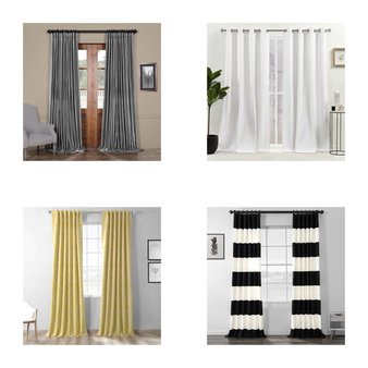 CLEARANCE! Pallet – 313 Pcs – Curtains & Window Coverings, Patio & Outdoor Lighting / Decor – Mixed Conditions – Sun Zero, Eclipse, Fieldcrest, Pairs to Go