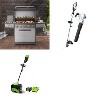 Pallet – 3 Pcs – Trimmers & Edgers, Grills & Outdoor Cooking, Snow Removal – Customer Returns – Hart, Mm, GreenWorks