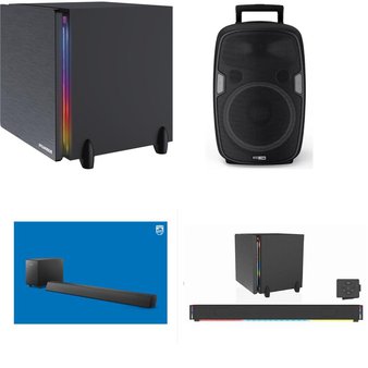 Pallet – 28 Pcs – Speakers, Monitors, All-In-One – Customer Returns – Canon, PROSCAN, Philips, LG