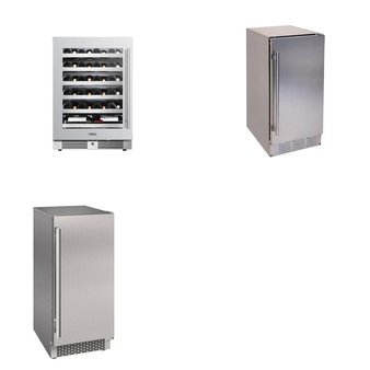 Pallet – 3 Pcs – Bar Refrigerators & Water Coolers, Kitchen & Dining, Food Processors, Blenders, Mixers & Ice Cream Makers – Untested Customer Returns – EdgeStar, Landmark, AVALLON GLOBAL