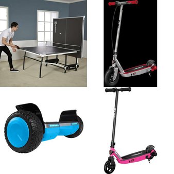 Pallet – 10 Pcs – Powered, Unsorted, Game Room – Customer Returns – Razor, Razor Power Core, MD Sports, GOTRAX