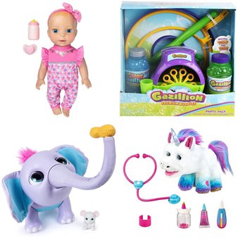 26 Pcs – Toys – Open Box Like New, Used, Like New – Retail Ready – Luvabella, Little Live Pets, Gazillion Bubbles, Wildluvs