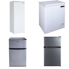 Pallet – 7 Pcs – Refrigerators, Bar Refrigerators & Water Coolers, Freezers – Customer Returns – Galanz, Arctic King, RCA, Thomson