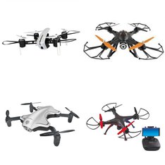Pallet - 52 Pcs - Drones & Quadcopters Vehicles - Damaged / Missing Parts / Tested NOT WORKING - Protocol, Vivitar