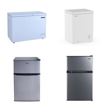 Pallet – 5 Pcs – Freezers, Refrigerators, Bar Refrigerators & Water Coolers – Customer Returns – Frigidaire, HISENSE, Arctic King, Galanz