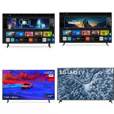 90 Pcs – LED/LCD TVs – Refurbished (GRADE A, GRADE B) – VIZIO, Samsung, LG, TCL