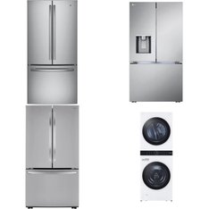 4 Pcs - Refrigerators - Like New, Open Box Like New - LG, GE