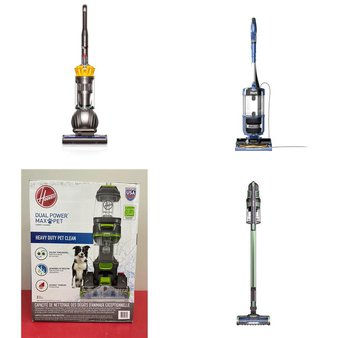 Pallet – 18 Pcs – Vacuums – Damaged / Missing Parts / Tested NOT WORKING – Shark, Hoover, Bissell, Dyson