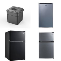 Pallet – 8 Pcs – Refrigerators, Humidifiers / De-Humidifiers, Freezers, Bar Refrigerators & Water Coolers – Customer Returns – Galanz, Arctic King, Midea, Igloo