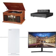 Pallet - 41 Pcs - Receivers, CD Players, Turntables, DVD & Blu-ray Players, Accessories, Monitors - Customer Returns - Victrola, Antop, onn., SYLVANIA