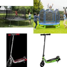 Pallet - 14 Pcs - Powered, Trampolines, Vehicles, Trains & RC - Customer Returns - Razor Power Core, Razor, JumpKing, Sportspower