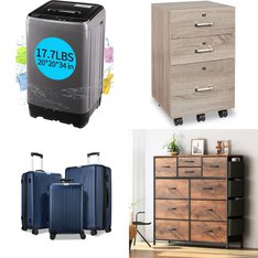 Pallet – 5 Pcs – Luggage, Laundry, Office, Unsorted – Customer Returns – Suitour, KRIB BLING, FCH, GIKPAL