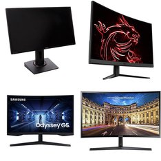 Pallet - 33 Pcs - Monitors - Damaged / Missing Parts / Tested NOT WORKING - Samsung, HP, MSI, ACER