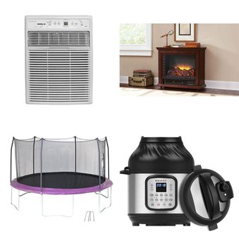 Pallet – 17 Pcs – Slow Cookers, Roasters, Rice Cookers & Steamers, Vacuums, Deep Fryers, Food Processors, Blenders, Mixers & Ice Cream Makers – Damaged / Missing Parts / Tested NOT WORKING – Instant Pot, Frigidaire, Hart, PowerXL