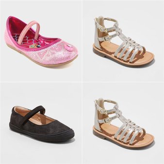 150 Pcs – Girl’s Shoes – New – Retail Ready – Cat & Jack, Shimmer & Shine, Nina, Flowers by Nina