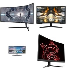 Pallet - 16 Pcs - Monitors - Damaged / Missing Parts / Tested NOT WORKING - Samsung, MSI