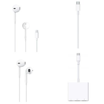 APPLE SPECIAL! 1 Pallet – 817 Pcs – In Ear Headphones, Other – Untested Customer Returns – Apple
