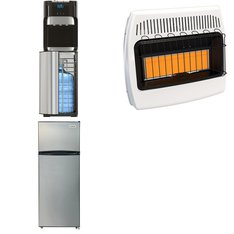Pallet - 5 Pcs - Refrigerators, Heaters, Bar Refrigerators & Water Coolers - Customer Returns - Frigidaire, Dyna-Glo, BRIO