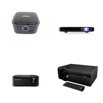 5 Pcs – TV Projectors – Refurbished (GRADE A, GRADE C, No Power Adapter) – Miroir, VANKYO, EMATIC