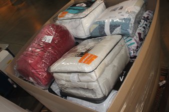 6 Pallets – 603 Pcs – Curtains & Window Coverings, Bedding Sets, Sheets, Pillowcases & Bed Skirts, Decor – Like New or New Customer Returns – JC Penney