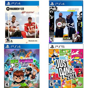 112 Pcs – Sony Video Games – New, Used, Like New, Open Box Like New – UFC 4 (PS4), Just Dance 2021 (PS5), Madden NFL 22: MVP Edition (PlayStation 4), Ben 10 Power Trip, PlayStation 4