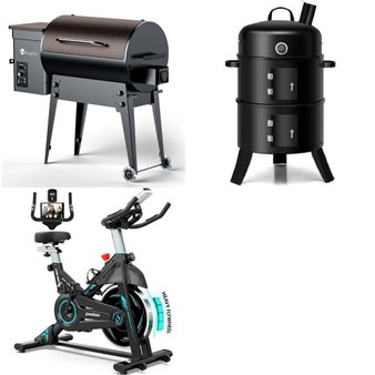 Pallet – 3 Pcs – Grills & Outdoor Cooking, Exercise & Fitness – Customer Returns – Costway, KingChii, POOBOO