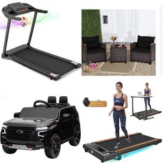 Pallet – 9 Pcs – Exercise & Fitness, Vehicles, Unsorted, Patio – Customer Returns – MaxKare, ADNOOM, Sesslife, Costway