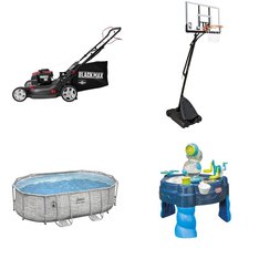 Pallet - 5 Pcs - Outdoor Play, Pools & Water Fun, Accessories, Mowers - Customer Returns - Colemann, Better Homes and Gardens, Black Max, NBA