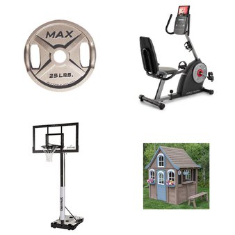 Pallet – 12 Pcs – Powered, Outdoor Sports, Exercise & Fitness, Camping & Hiking – Customer Returns – Razor, Spalding, Marcy, ProForm