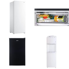 CLEARANCE! Pallet - 4 Pcs - Refrigerators, Freezers, Bar Refrigerators & Water Coolers - Customer Returns - Arctic King, Igloo, Great Value, Galanz