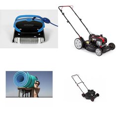 Flash Sale! 3 Pallets - 35 Pcs - Mowers, Patio & Outdoor Lighting / Decor, Other, Trimmers & Edgers - Untested Customer Returns - Hyper Tough, Ozark Trail, Mm, Floatation IQ
